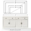 Crosley Tara Sideboard Distressed White