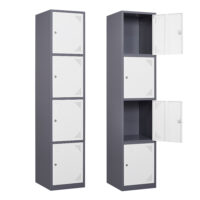 Fesbos Metal Locker 4 Lockable Door,71" Tall Steel Storage Cabinet for School Office Gym Home Employees Staff Sundries Room