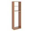 SimplyNeu SNT2-BC 14 in. D x 25.375 in. W x 84 in. H Amber Medium Hanging Tower Wood Closet System