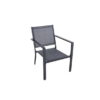 Mainstays Kingston Ridge 4-Piece Outdoor Conversation Set, Black Steel and Grey Sling