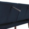 Better Homes & Gardens Nola Modern Futon, Blue Velvet