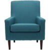 Mainstays Kinley Lounge Arm Chair, Teal Polyester Fabric Mainstays Kinley Lounge Arm Chair, Teal Polyester Fabric