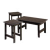 Sauder Beginnings 3-Piece Accent Table Set, Cinnamon Cherry Finish