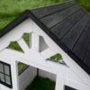 Backyard Discovery 2303010COM Sweetwater White Outdoor All Cedar Wooden Playhouse with Kitchen