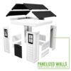 Backyard Discovery 2303010COM Sweetwater White Outdoor All Cedar Wooden Playhouse with Kitchen