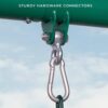 Backyard Discovery 1952050BCOM Big Brutus 10 in. Heavy-Duty Metal A-Frame Swing Set