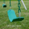 Backyard Discovery 1952050BCOM Big Brutus 10 in. Heavy-Duty Metal A-Frame Swing Set