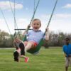 Backyard Discovery 1952050BCOM Big Brutus 10 in. Heavy-Duty Metal A-Frame Swing Set