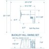 Backyard Discovery 2001046com Buckley Hill All Cedar Swing Set