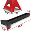 Big Red T82040 2-Ton Trolley Floor Jack with 2-Ton Jack Stands and Shop Creeper