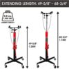 Big Red TR4053 1/2-Ton Telescoping Transmission Floor Jack