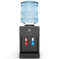 Avalon A1CTWTRCLRBLK Premium Hot/Cold Top Loading Countertop Water Cooler Dispenser with Child Safety Lock, Black