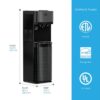 Brio CLPOU520UVRO4B 500 Series 4-Stage Bottle-Less POU Tri-Temperature Digital Self Cleaning Water Cooler Dispenser