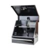 Montezuma SB180DB 18 in. W x 12 in. D 1-Drawer Black Steel Portable Shop Triangle Tool Box Chest for Sockets, Wrenches and Screwdrivers