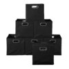 Regency HDCHTOTE12PKBK 12 in. H x 12 in. W x 12 in. D Black Fabric Cube Storage Bin 12-Pack Regency HDCHTOTE12PKBK 12 in. H x 12 in. W x 12 in. D Black Fabric Cube Storage Bin 12-Pack
