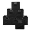 Regency HDCHTOTE12PKBK 12 in. H x 12 in. W x 12 in. D Black Fabric Cube Storage Bin 12-Pack Regency HDCHTOTE12PKBK 12 in. H x 12 in. W x 12 in. D Black Fabric Cube Storage Bin 12-Pack