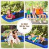 Costway OP70630NY 700 lbs. Giant 60 in. Platform Tree Web Swing Outdoor with 2 Hanging Straps Blue