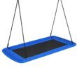 Costway OP70630NY 700 lbs. Giant 60 in. Platform Tree Web Swing Outdoor with 2 Hanging Straps Blue