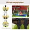 Costway OP70630NY 700 lbs. Giant 60 in. Platform Tree Web Swing Outdoor with 2 Hanging Straps Blue
