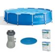 Intex 28210EH + 2 x 29002E + 28637EG + 28012E 12 ft. x 30 in. Outdoor Pool with Cartridge Filter Pump, Filter Cartridge and Cover