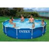 Intex 28211EH 12 ft. Round x 30 in. D Metal Frame Above Ground Pool with 530 GPH Filter Pump