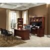 Sauder Heritage Hill 5 Shelf Library Bookcase, Classic Cherry Finish
