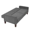 Better Homes & Gardens Porter Fabric Tufted Sofa Bed, Gray Linen