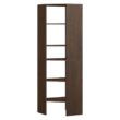 ClosetMaid 1726 Style+ 25 in. W Chocolate Corner Wood Closet Tower