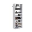 Closet Evolution WH28 Essential Shoe 25 in. W Classic White Wood Closet Tower