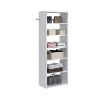 Closet Evolution WH29 Essential Shelf 25 in. W White Wood Closet Tower