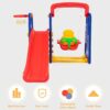 Costway TY325114+ 3 in 1 Junior Children Climber Slide Swing Seat Basketball Hoop Playset
