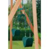 Creative Cedar Designs 3800-G Trailside Complete Wood Swing Set with Green Playset Accessories