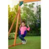 Creative Cedar Designs 3800-V Trailside Complete Wood Swing Set with Purple Playset Accessories