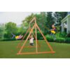 Creative Cedar Designs 3800-Y Trailside Complete Wood Swing Set with Yellow Playset Accessories