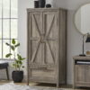 Better Homes & Gardens Modern Farmhouse Armoire, Rustic Gray Finish