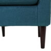 Mainstays Kinley Lounge Arm Chair, Teal Polyester Fabric Mainstays Kinley Lounge Arm Chair, Teal Polyester Fabric