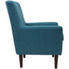Mainstays Kinley Lounge Arm Chair, Teal Polyester Fabric Mainstays Kinley Lounge Arm Chair, Teal Polyester Fabric