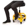 DEWALT DXSTAH025 24 in. H x 16 in. W x 16 in. D Adjustable Shop Stool with Casters