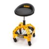 DEWALT DXSTAH025 24 in. H x 16 in. W x 16 in. D Adjustable Shop Stool with Casters