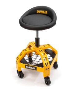 DEWALT DXSTAH025 24 in. H x 16 in. W x 16 in. D Adjustable Shop Stool with Casters