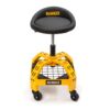 DEWALT DXSTAH025 24 in. H x 16 in. W x 16 in. D Adjustable Shop Stool with Casters