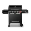 Dyna-Glo DGH474CRP 5-Burner Propane Gas Grill in Matte Black with TriVantage Multifunctional Cooking System