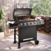 Dyna-Glo DGH474CRP 5-Burner Propane Gas Grill in Matte Black with TriVantage Multifunctional Cooking System Dyna-Glo DGH474CRP 5-Burner Propane Gas Grill in Matte Black with TriVantage Multifunctional Cooking System