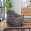 Mainstays Soft-Sided Microfiber Bean Bag Lounger Chair, Multiple Colors