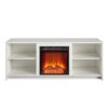 Mainstays Fireplace TV Stand for TVs up to 65", White