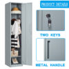 Fesbos Metal Locker 1 Lockable Door,71" Tall Steel Storage Cabinet for School Office Gym Home Employees Staff Sundries Room