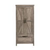 Better Homes & Gardens Modern Farmhouse Armoire, Rustic Gray Finish