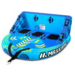 Maxkare 3 Person Inflatable Towable Tube for Boating 79'' × 76'' × 33'', Blue
