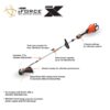 ECHO DPAS-2600SBBT eFORCE 56V X Series Brushless Cordless Battery Attachment Capable 17 in. Swath String Trimmer w/ Speed-Feed (Tool Only) ECHO DPAS-2600SBBT eFORCE 56V X Series Brushless Cordless Battery Attachment Capable 17 in. Swath String Trimmer w/ Speed-Feed (Tool Only)