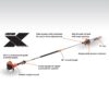 ECHO PPF-2620 12 in. 25.4 cc Gas 2-Stroke X Series Straight Shaft Power Pole Saw with Shaft Extending to 96 in.